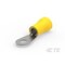 Te Connectivity Ring Terminal, 3/8 in Stud Size, 4 AWG, 600 V, Vinyl Insulated, Yellow 52266-1 - alternate 1